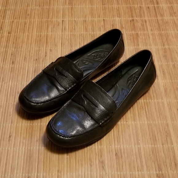 Born Shoes - Born Black Leather Loafers